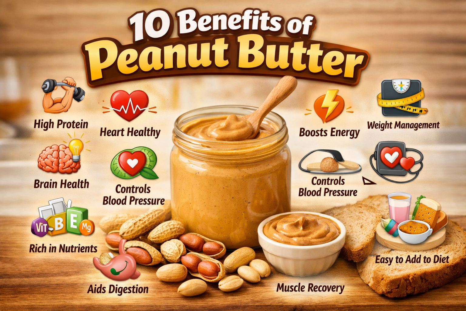 10 Benefits of Peanut Butter – A Simple Guide to Healthy Living